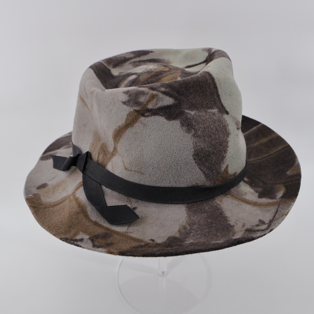 Vinatge BAK-PAKKER Broner Crusher Camo Hat 100% Wool XL USA By B-Bar-H